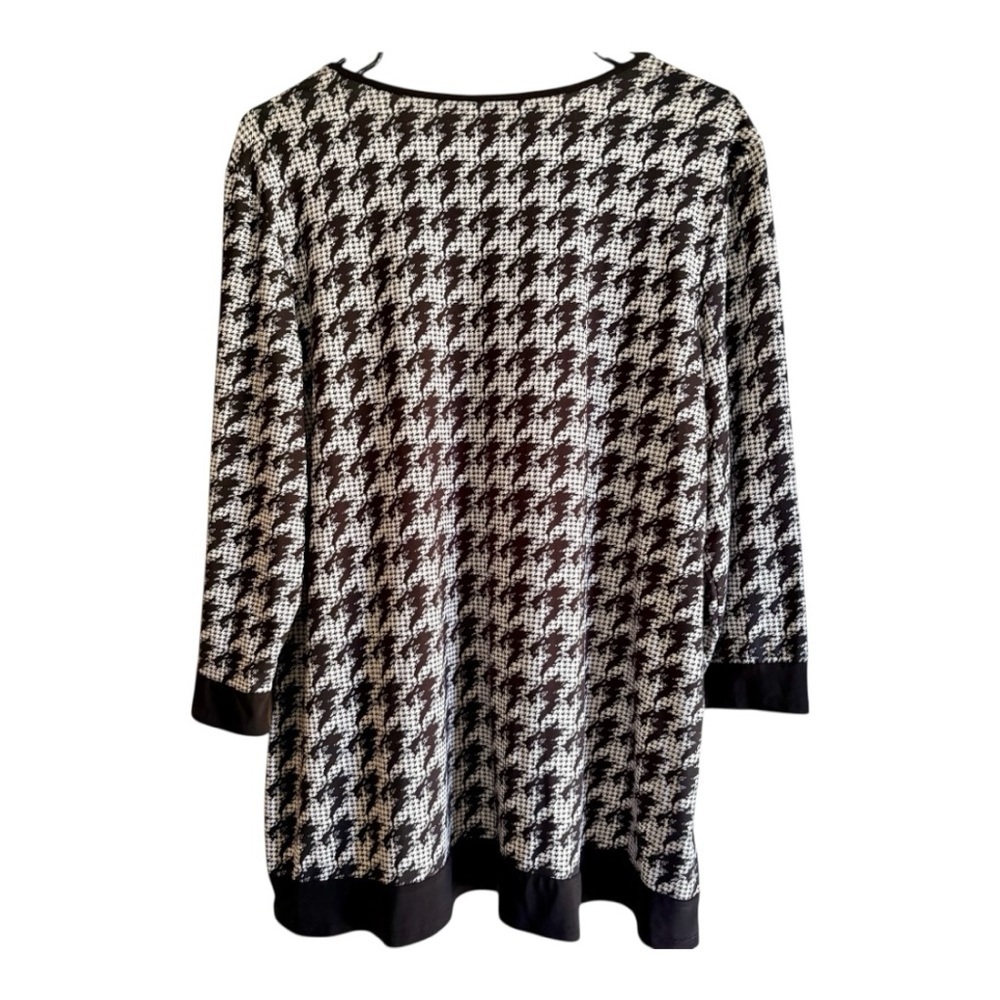 Christopher & Banks Monochrome Houndstooth Tunic